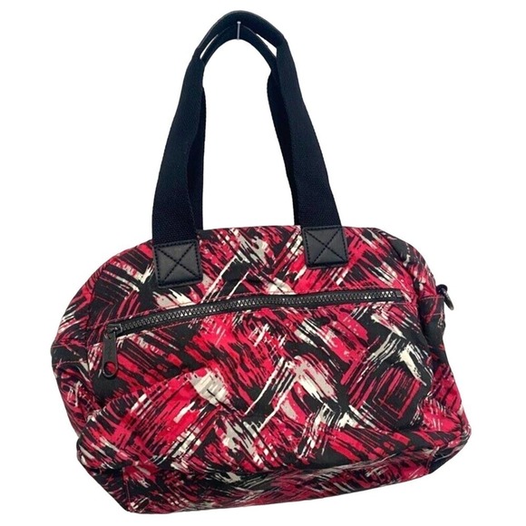 Kipling 2 pc matching Dark Pink, black & white medium purse and small bag - Picture 6 of 6